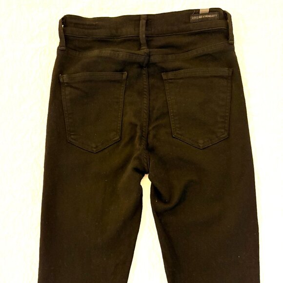 Citizens of Humanity Rocket High Rise Skinny Jeans-Black Colour - Picture 2 of 5